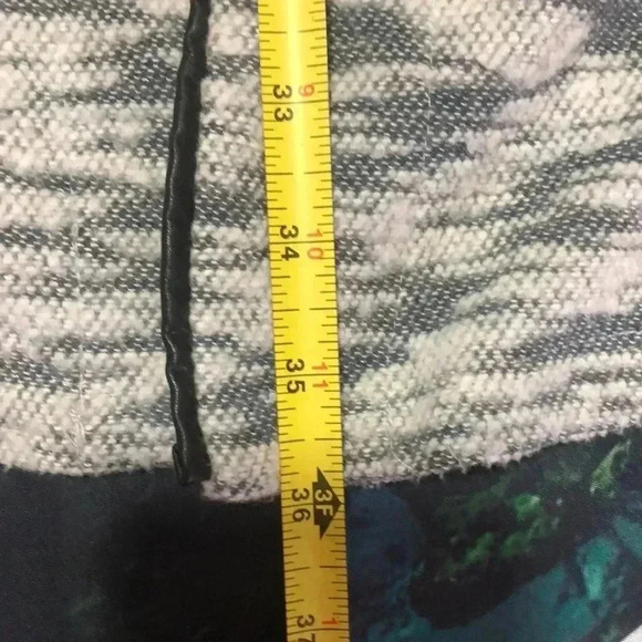 Studio 1886 sweater cardigan open front plus size 2X gray and white - Picture 12 of 12